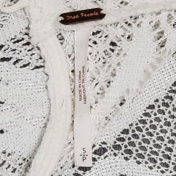 Free People Rock Candy Lace Ruffle Mockneck Sheer Flare Mini Dress Size Small - Picture 9 of 14